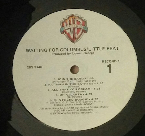 Little Feat : Waiting For Columbus (2xLP, Album, RE, Win)