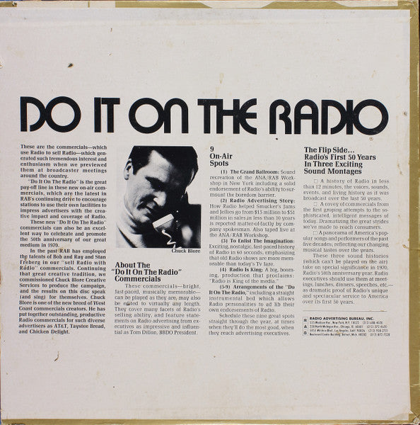 Chuck Blore : Do it On The Radio (LP)