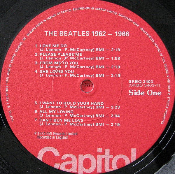 The Beatles : 1962-1966 (2xLP, Comp, RE)