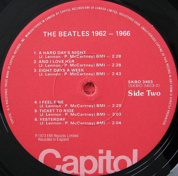 The Beatles : 1962-1966 (2xLP, Comp, RE)