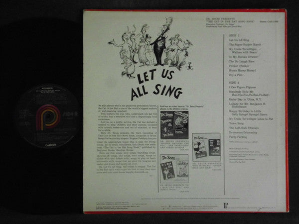 Dr. Seuss : Dr. Seuss Presents The Cat In The Hat Songbook: Seuss-Songs For Beginning Singers (LP, RE)