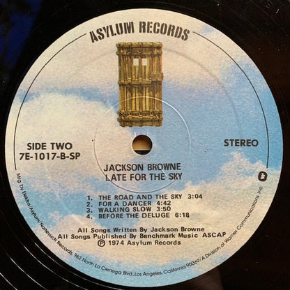 Jackson Browne : Late For The Sky (LP, Album, RP)