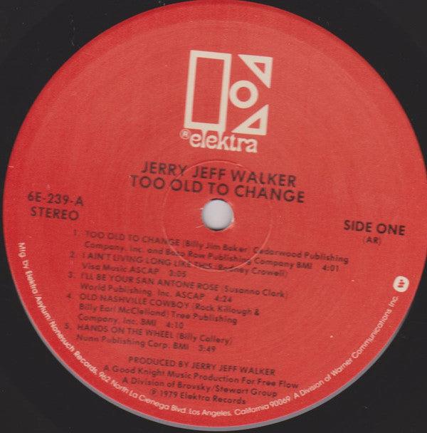 Jerry Jeff Walker : Too Old To Change (LP, Album, AR)