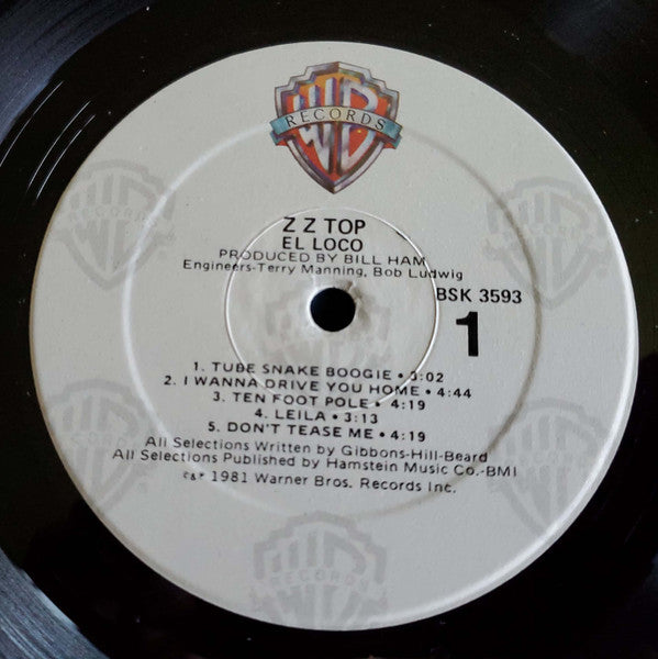 ZZ Top : El Loco (LP, Album, RP, Spe)