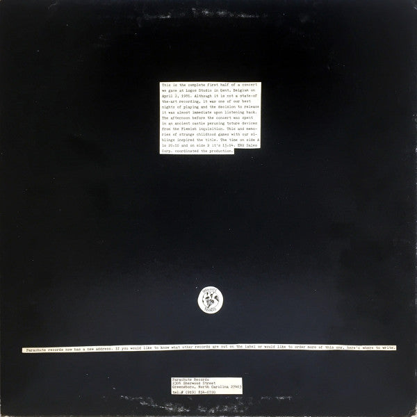Eugene Chadbourne & Polly Bradfield : Torture Time ! (LP)