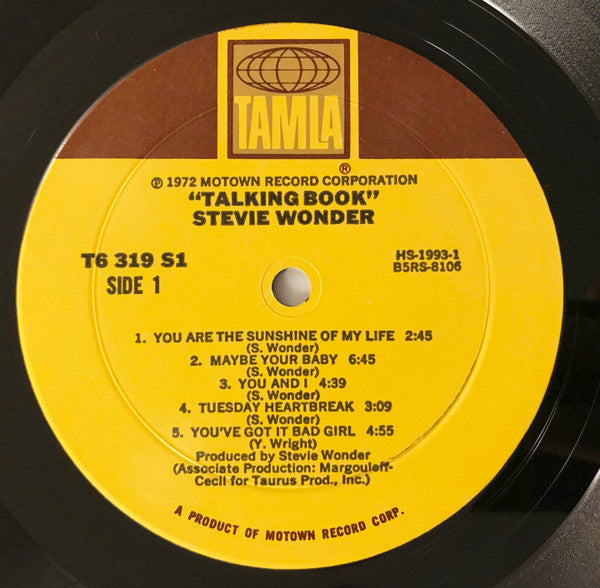 Stevie Wonder : Talking Book (LP, Album, RE, RP, Mon)