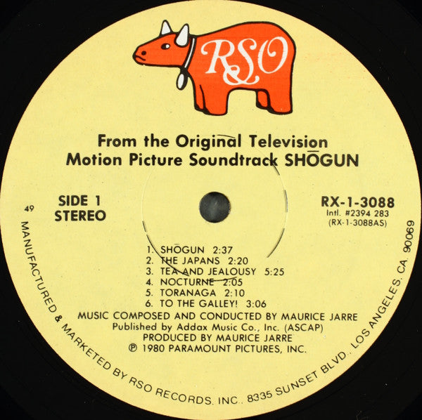 Maurice Jarre : Shōgun (The Original Television Motion Picture Soundtrack) (LP, Album, 49 )