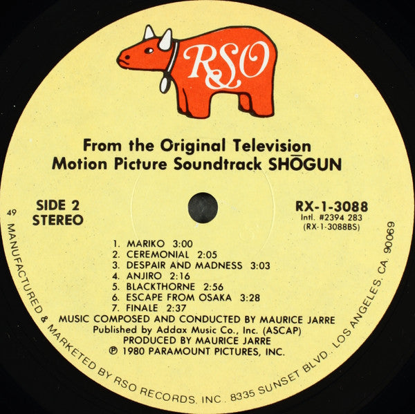 Maurice Jarre : Shōgun (The Original Television Motion Picture Soundtrack) (LP, Album, 49 )