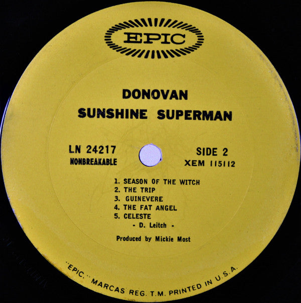 Donovan : Sunshine Superman (LP, Album, Mono, Ter)