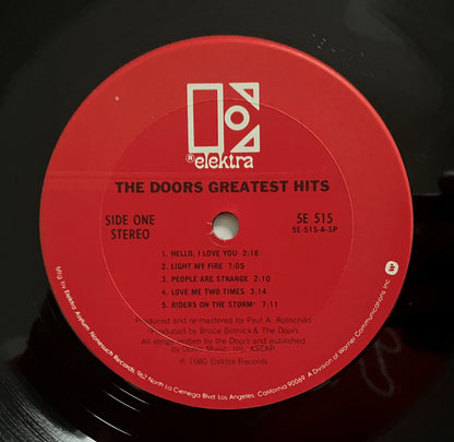 The Doors : Greatest Hits (LP, Comp, Club, RM, Ter)