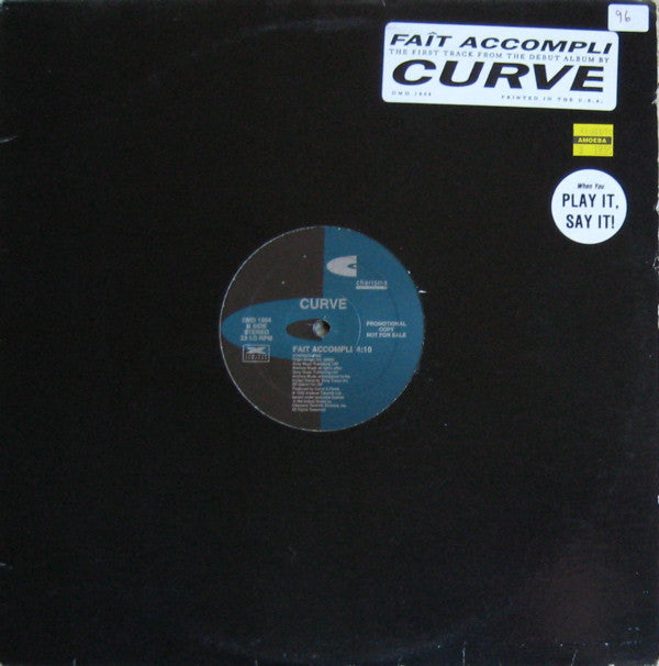 Curve : Faît Accompli (12", Promo)