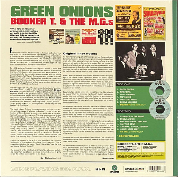 Booker T. & The M.G.s* : Green Onions (LP, Album, Ltd, RE, RM, Gre)