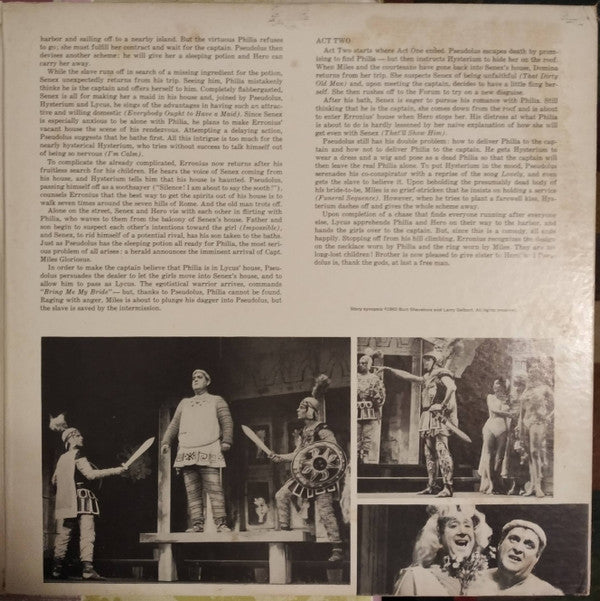 "A Funny Thing Happened On The Way To The Forum" Original Broadway Cast : A Funny Thing Happened On The Way To The Forum (LP, Album)