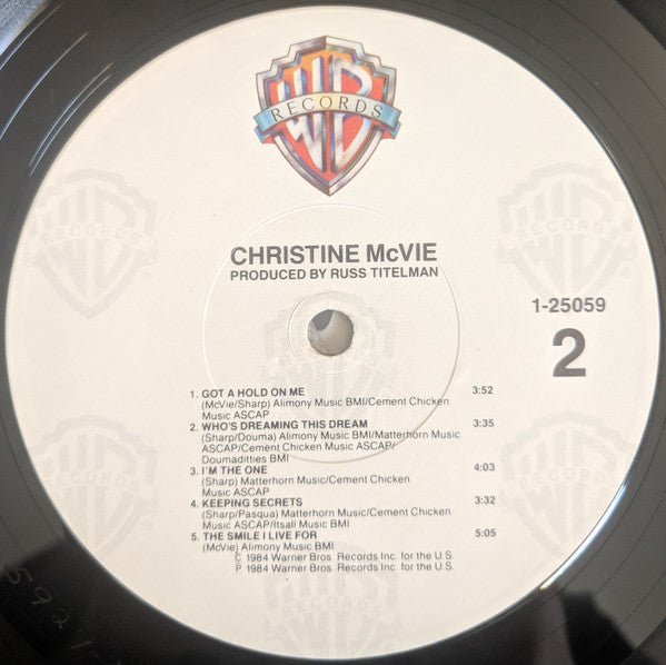 Christine McVie : Christine McVie (LP, Album, Win)