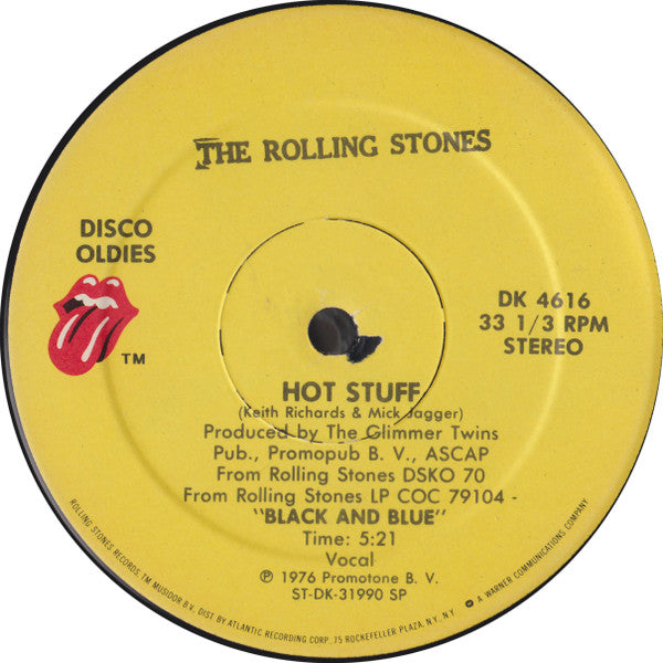 The Rolling Stones : Miss You / Hot Stuff (12")