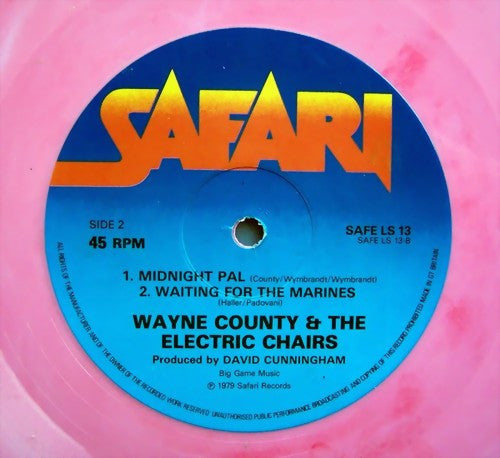 Wayne County & The Electric Chairs* : Berlin (Long Version) (12", Single, Pin)