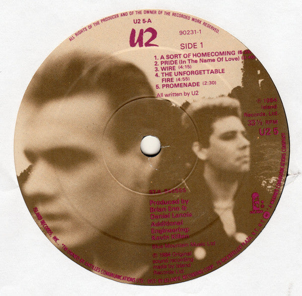 U2 : The Unforgettable Fire (LP, Album, Spe)