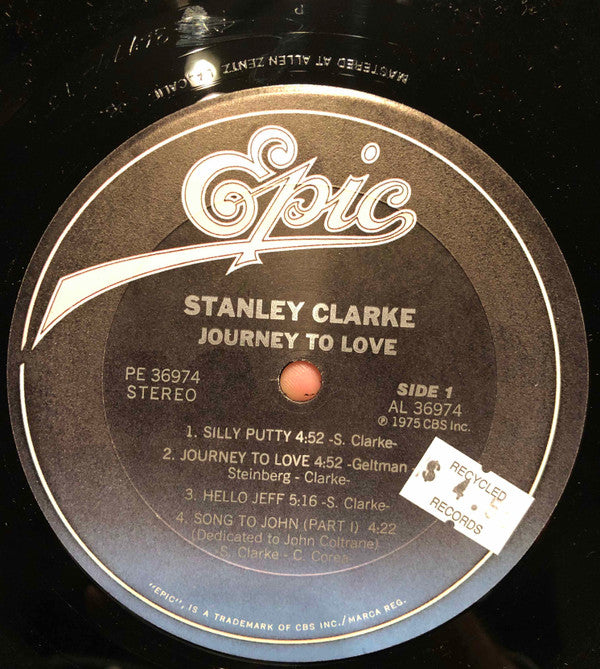 Stanley Clarke : Journey To Love (LP, Album, RE, Pit)