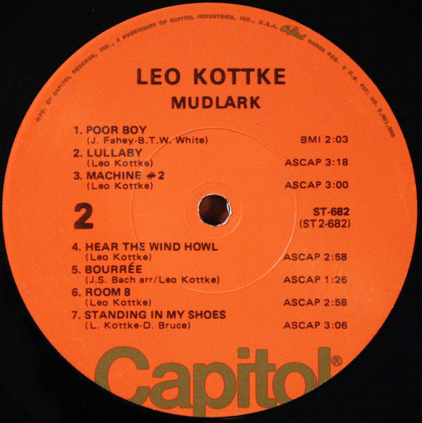 Leo Kottke : Mudlark (LP, Album, RP, Los)