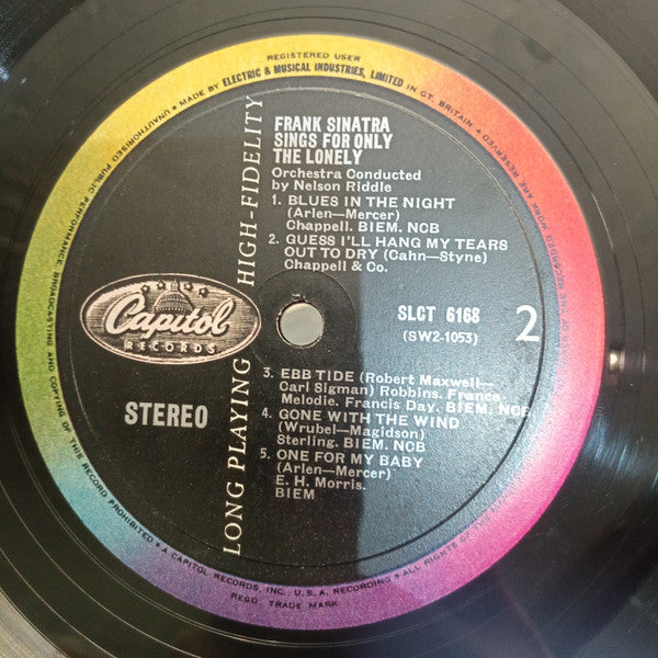 Frank Sinatra : Frank Sinatra Sings For Only The Lonely (LP, Album)