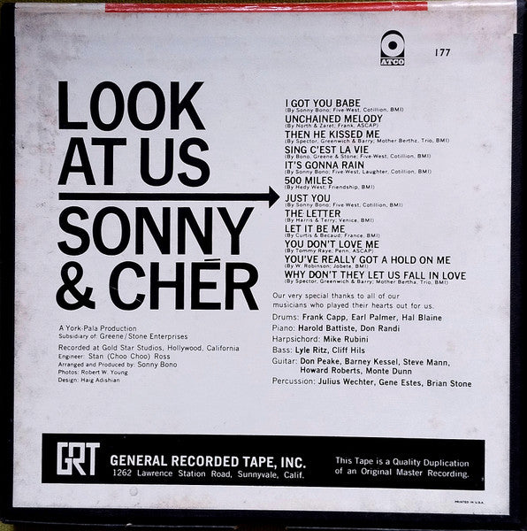 Sonny & Chér* : Look At Us (Reel, 4tr Stereo)