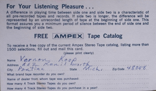 Sonny & Chér* : Look At Us (Reel, 4tr Stereo)