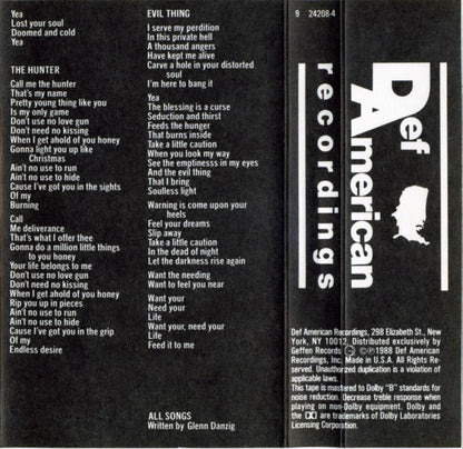 Danzig : Danzig (Cass, Album, Dol)
