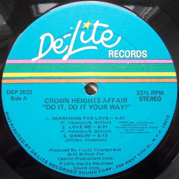 Crown Heights Affair : Do It Your Way (LP, Album, Gat)
