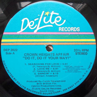 Crown Heights Affair : Do It Your Way (LP, Album, Gat)