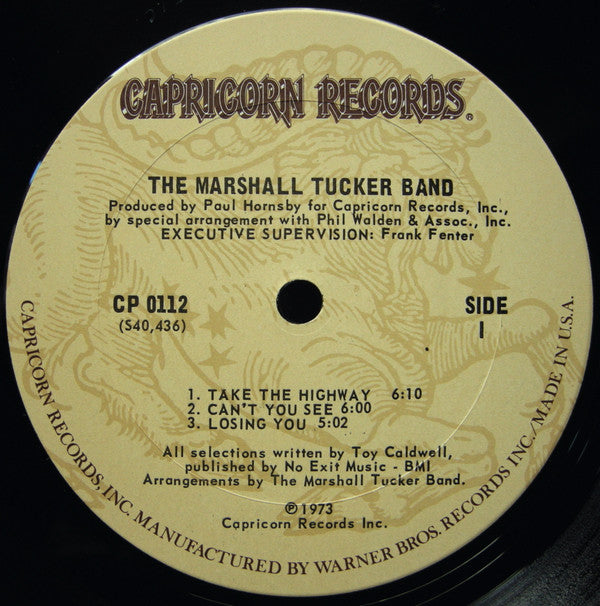 The Marshall Tucker Band : The Marshall Tucker Band (LP, Album, RE, Pit)