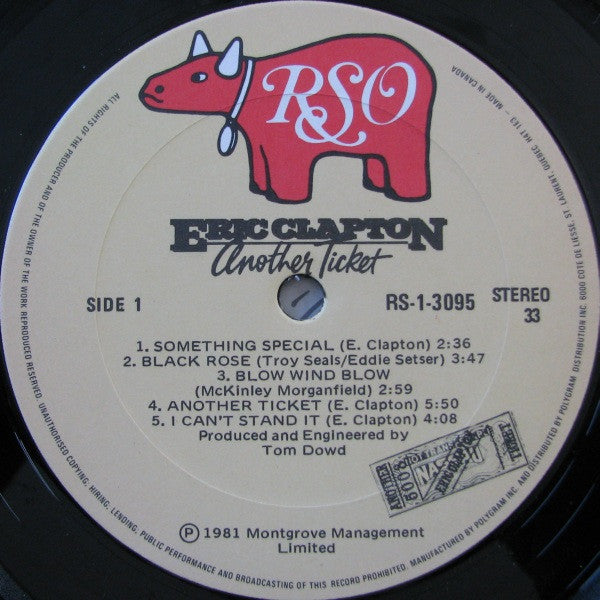 Eric Clapton : Another Ticket (LP, Album)