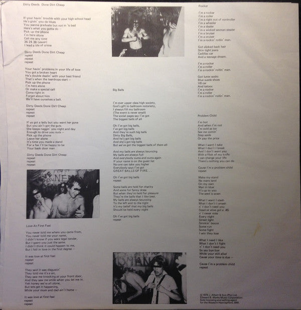 AC/DC : Dirty Deeds Done Dirt Cheap (LP, Album, RE)