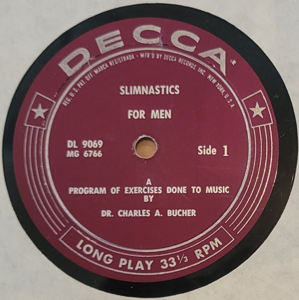 Dr. Charles A. Bucher : Slimnastics (LP, Album, Mono, Gat)