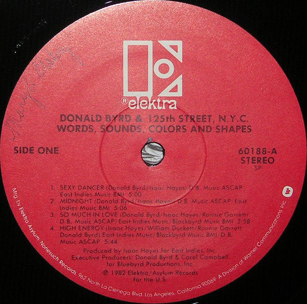 Donald Byrd And 125th Street, N.Y.C.* : Words, Sounds, Colors And Shapes (LP, Album)