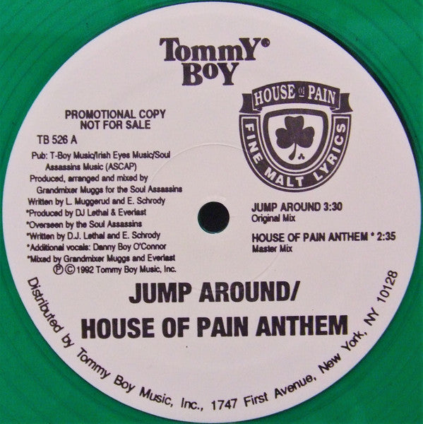 House Of Pain : Jump Around / House Of Pain Anthem (12", Promo, SRC)