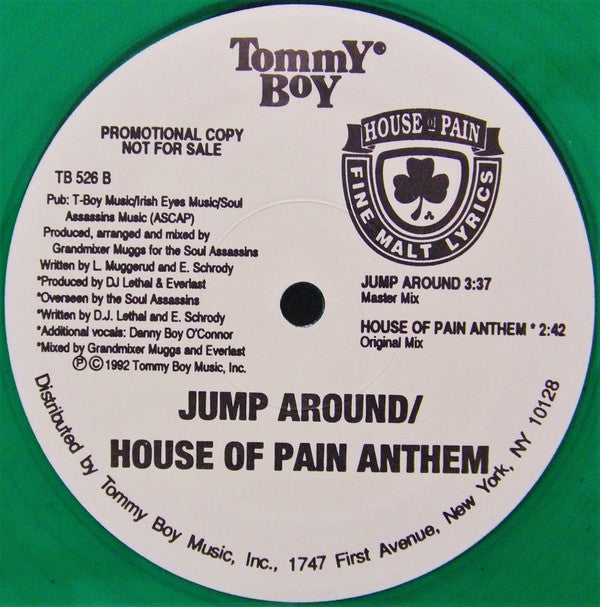 House Of Pain : Jump Around / House Of Pain Anthem (12", Promo, SRC)