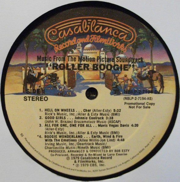 Various : Music From The Motion Picture Soundtrack "Roller Boogie" (2xLP, Album, Promo, 53 )