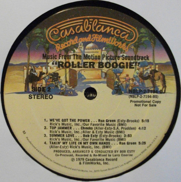 Various : Music From The Motion Picture Soundtrack "Roller Boogie" (2xLP, Album, Promo, 53 )