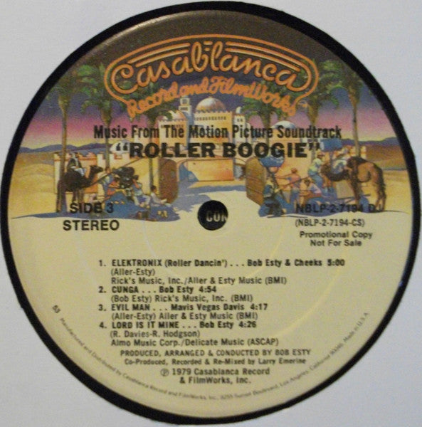 Various : Music From The Motion Picture Soundtrack "Roller Boogie" (2xLP, Album, Promo, 53 )