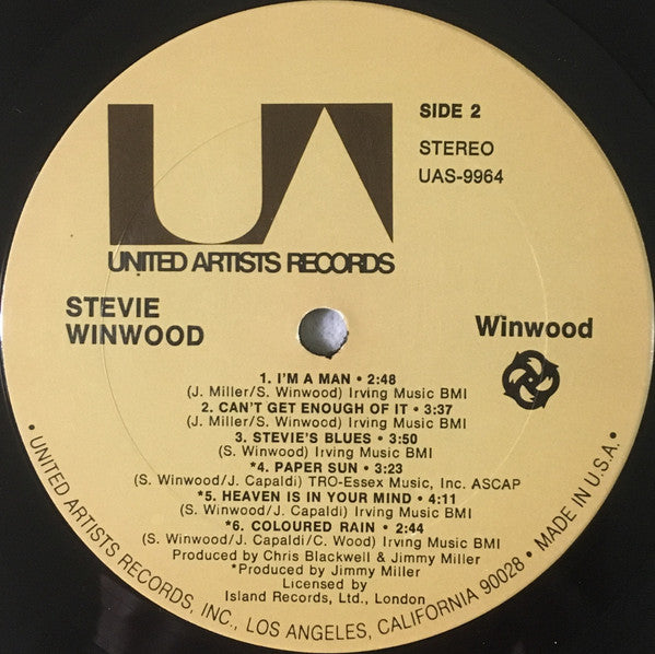 Stevie Winwood* : Winwood (2xLP, Comp, RE, RP, Ter)