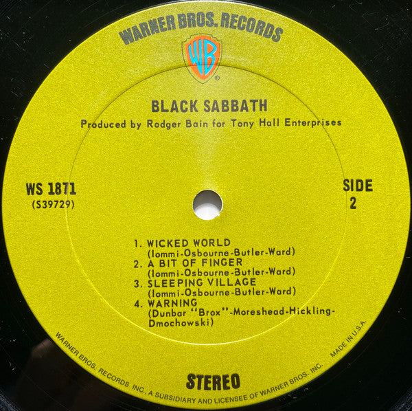 Black Sabbath : Black Sabbath (LP, Album, Pit)