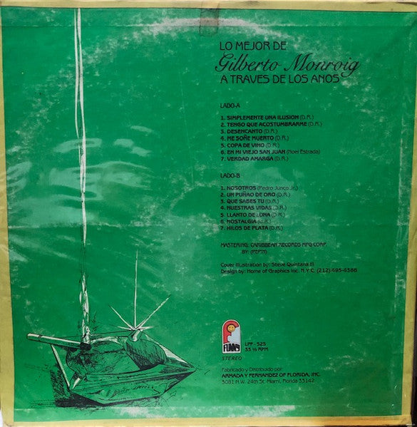 Gilberto Monroig : Lo Mejor A Traves De Los Años (LP, Comp)