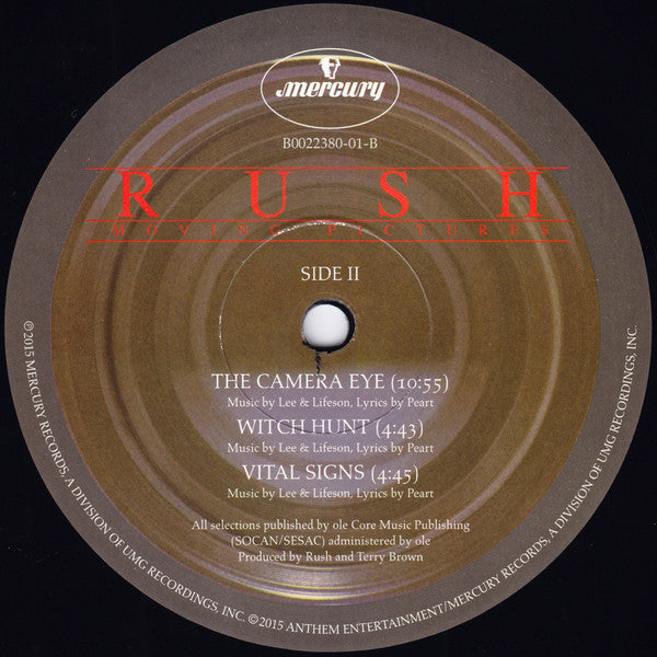 Rush : Moving Pictures (LP, Album, RE, RM, 180)