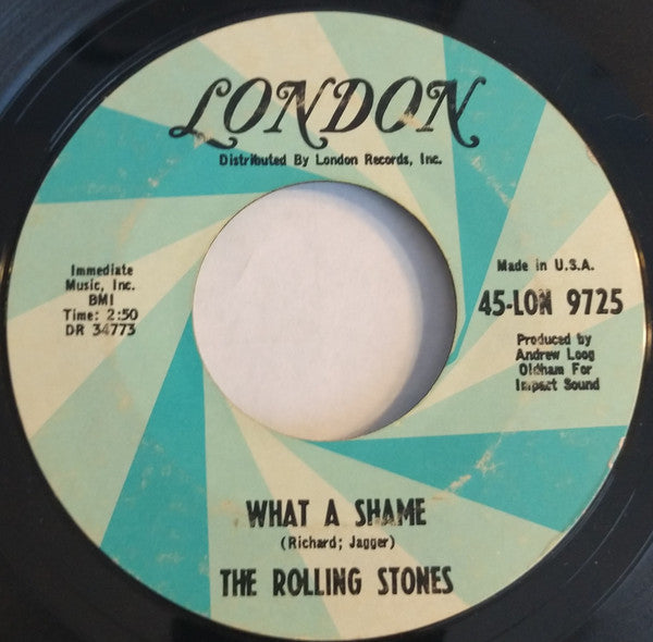 The Rolling Stones : Heart Of Stone / What A Shame (7", Single, Styrene, Mon)