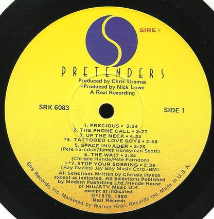 Pretenders* : Pretenders (LP, Album)
