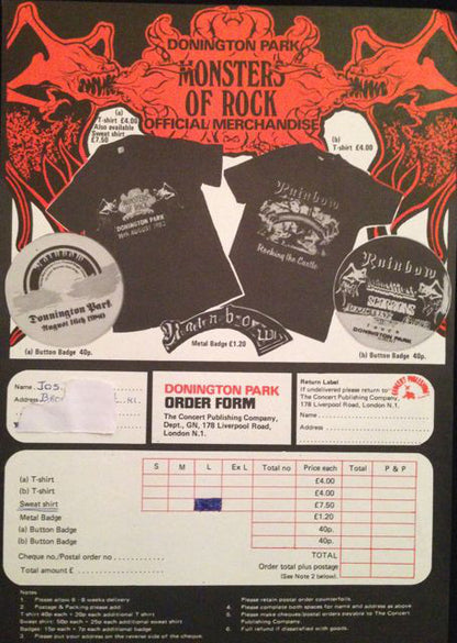 Various : Monsters Of Rock (LP, Comp)
