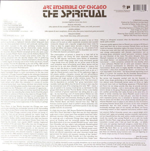 Art Ensemble Of Chicago* : The Spiritual (LP, Album, RSD, Ltd, RE, Red)