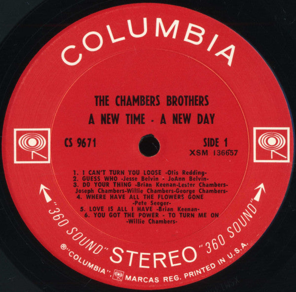 The Chambers Brothers : A New Time - A New Day (LP, Album, Ter)
