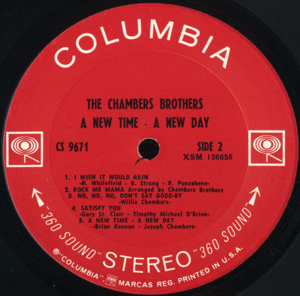 The Chambers Brothers : A New Time - A New Day (LP, Album, Ter)
