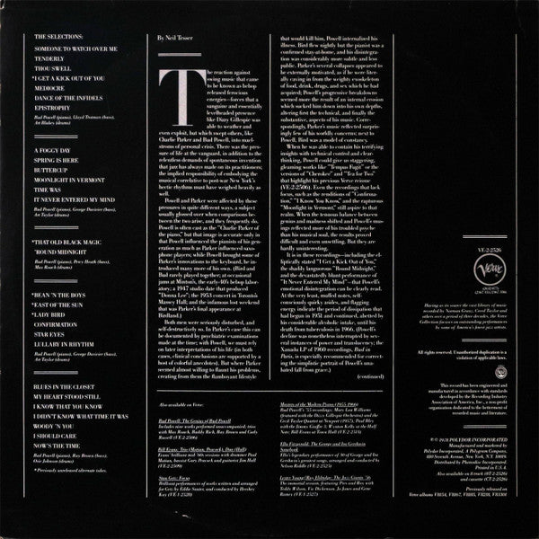 Bud Powell : The Genius Of Bud Powell (Volume 2) (2xLP, Comp, Mono)